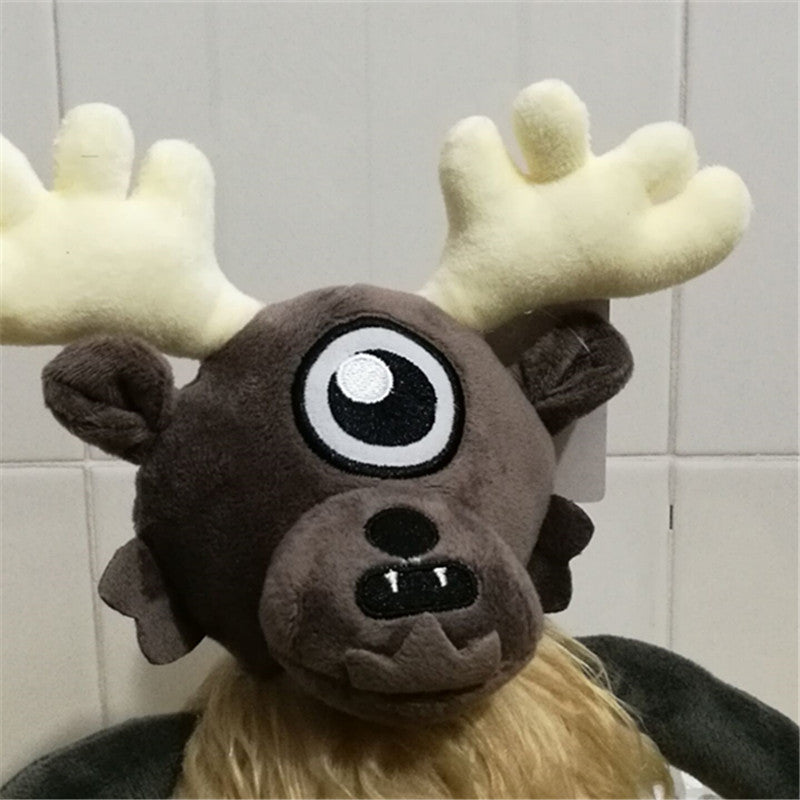 One-Eyed Giant Deer Plush Doll Elk Toy Doll Reindeer Doll