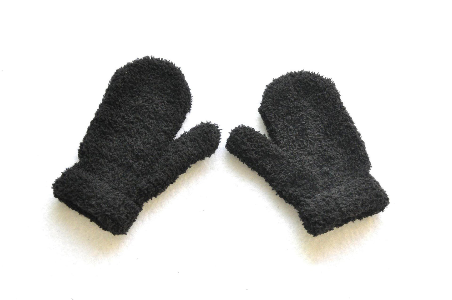 Warm Knitted Gloves Winter Half Plus Fleece Gloves