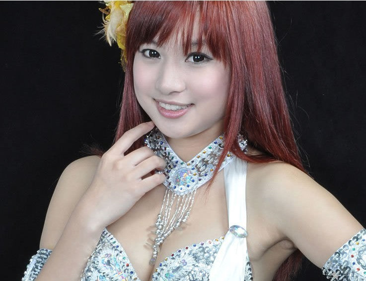 Belly Dance Costume Ornaments Indian Dance Costume Belly Dance Necklace Round Diamond Necklace