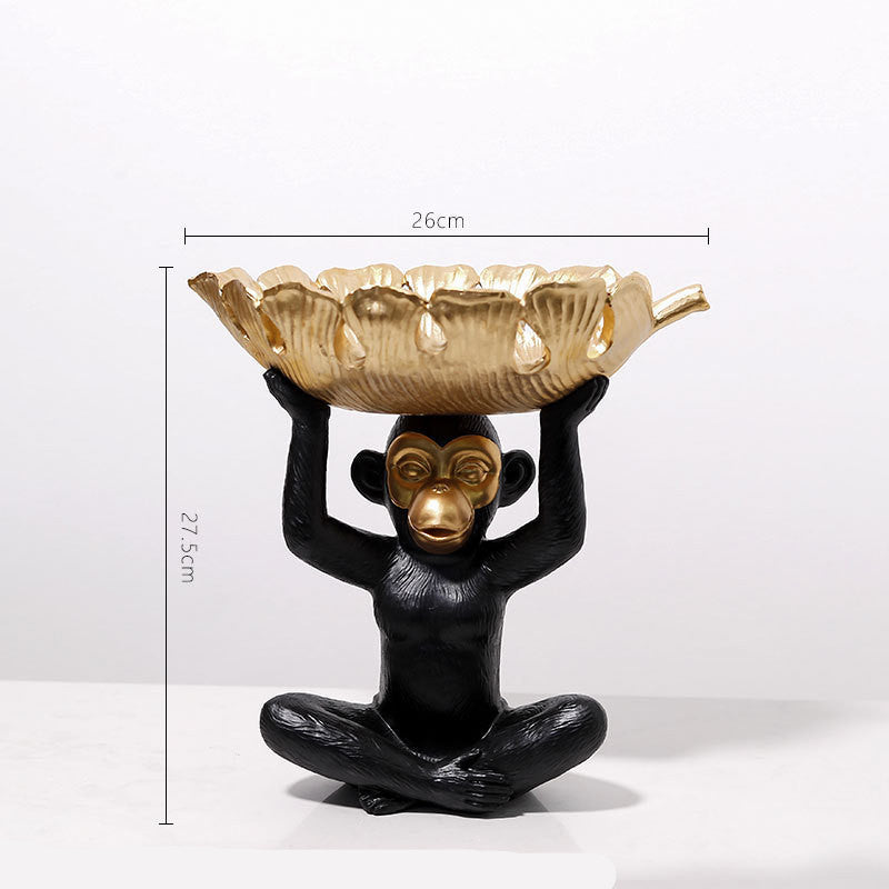 Creative Monkey Tray Decoration Crafts Decoration