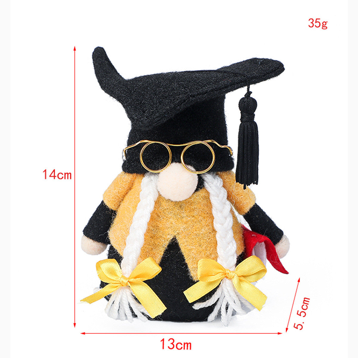 Black Doctor Hat Faceless Doll Cute Doll