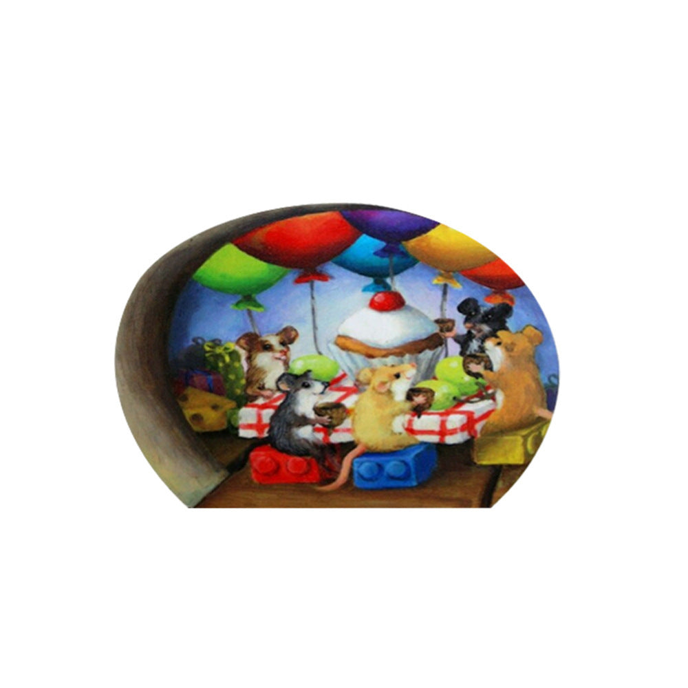 Mouse Hole Sticker Home Kitchen Glass Creative Decoration Sticker Report