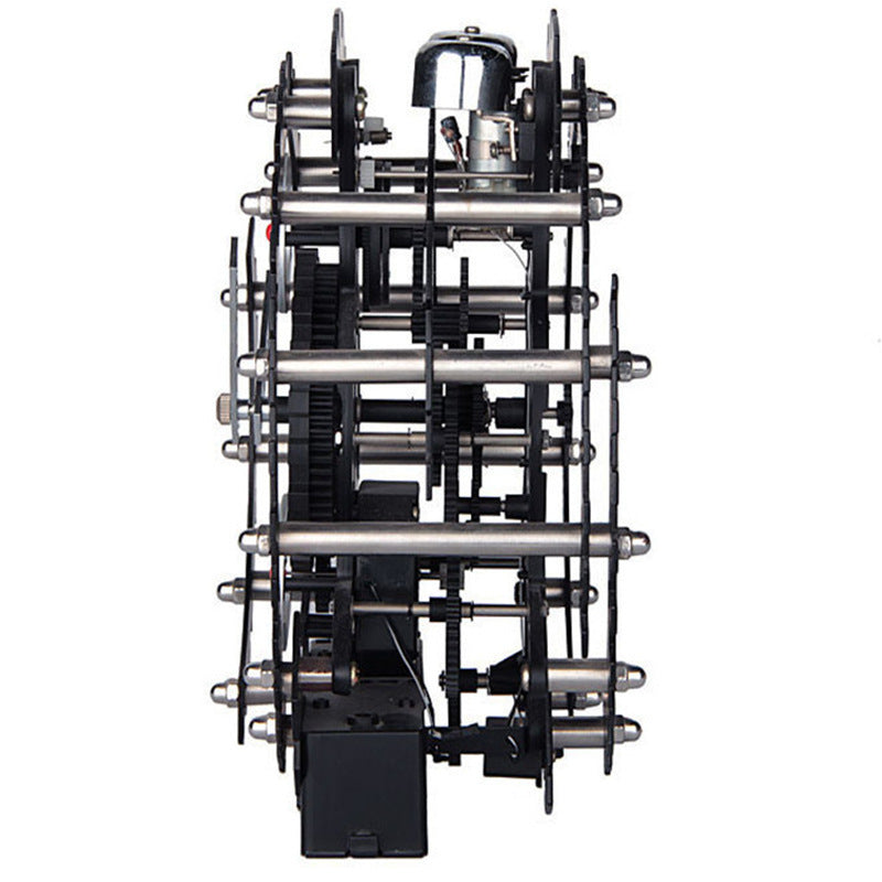 Guoshuang Gear Metal Skeleton Ringing Gear Clock