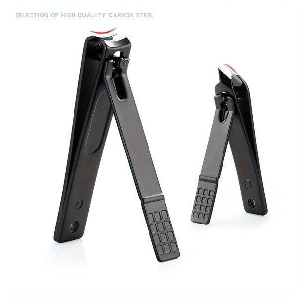 10-piece Black Nail Clipper Set With Travel Case, Professional Cuticle Nippers And Nail Clippers, Complete Grooming Kit For Home And Travel