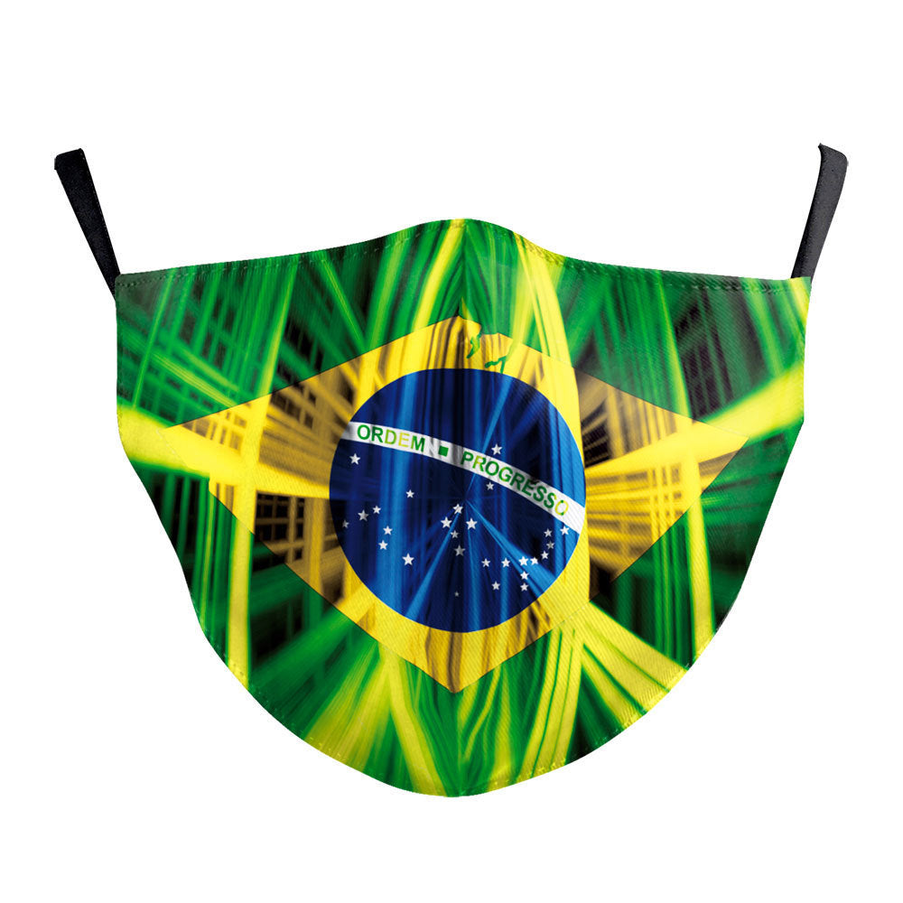 Children's flag calico mask