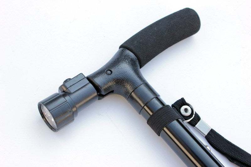 The Elderly Abduct Products Folding Walking Stick With Light