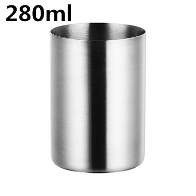 Stainless steel egg-shaped beer mug