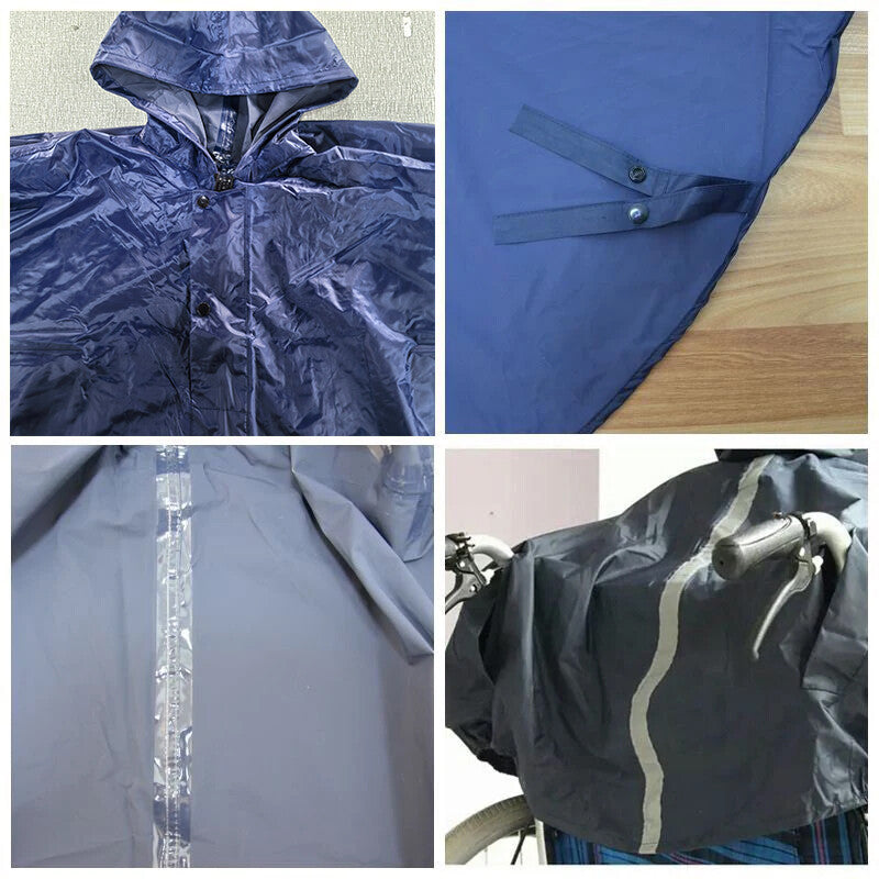 Wheelchair Waterproof Poncho Rain Cover With Hood Disability Aid Rain Coat