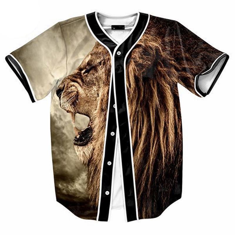 3D Lion Jersey Tee