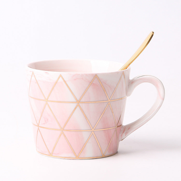 Geometric ceramic mug