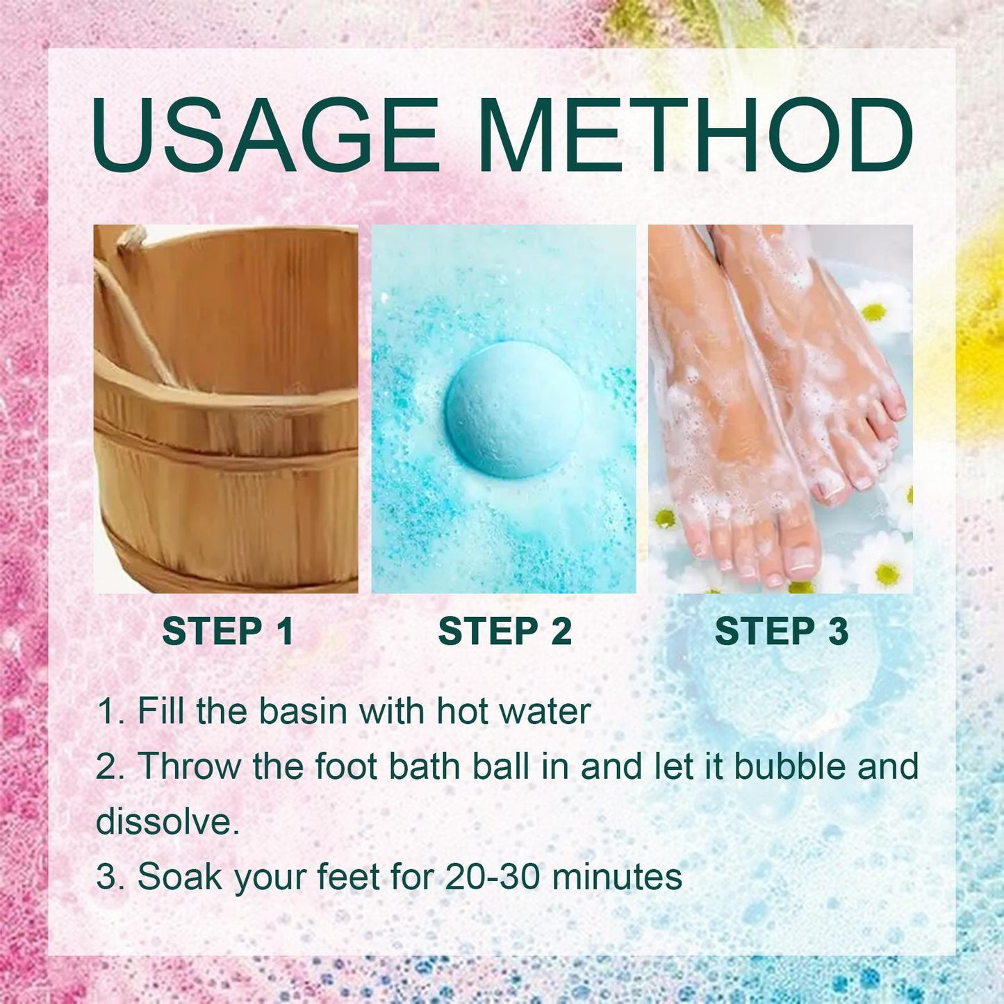 Yihe Ginger Foot Bath Balls A Foot Bath That Dispels Cold, Dampness, Deodorizes, And Aids Sleep