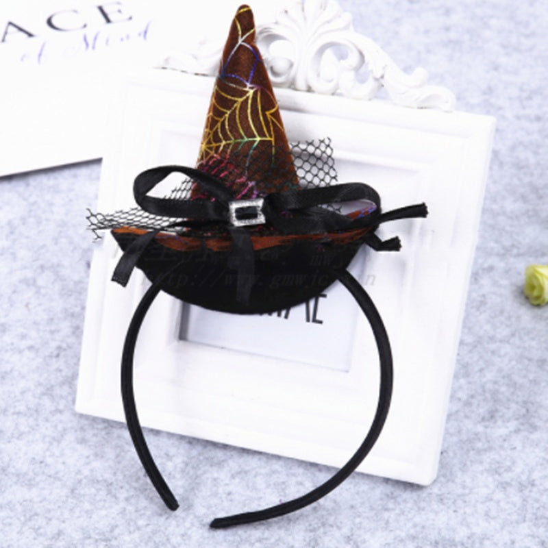 Halloween Headband Pumpkin Party Witch Hat Decoration Supplies