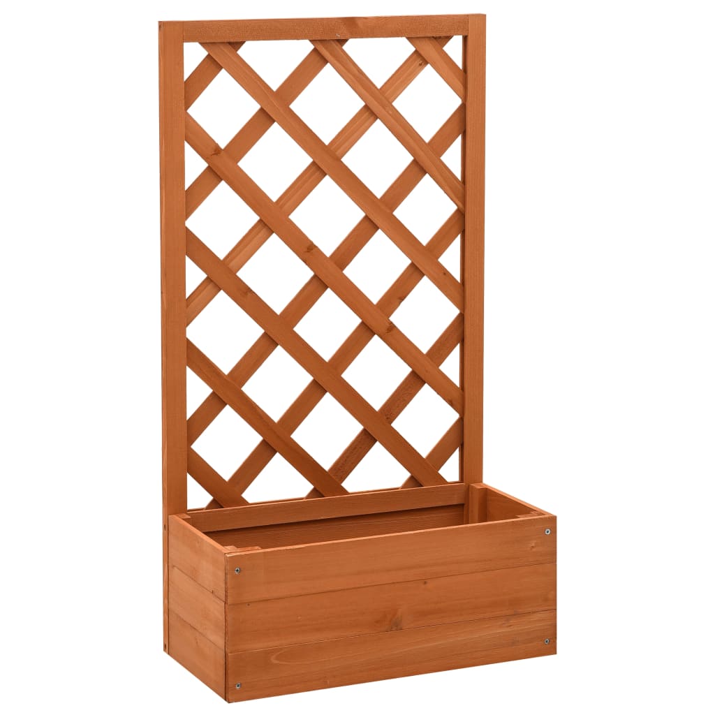 Garden Trellis with Flower Box 50x Fir Wood Garden Trellis