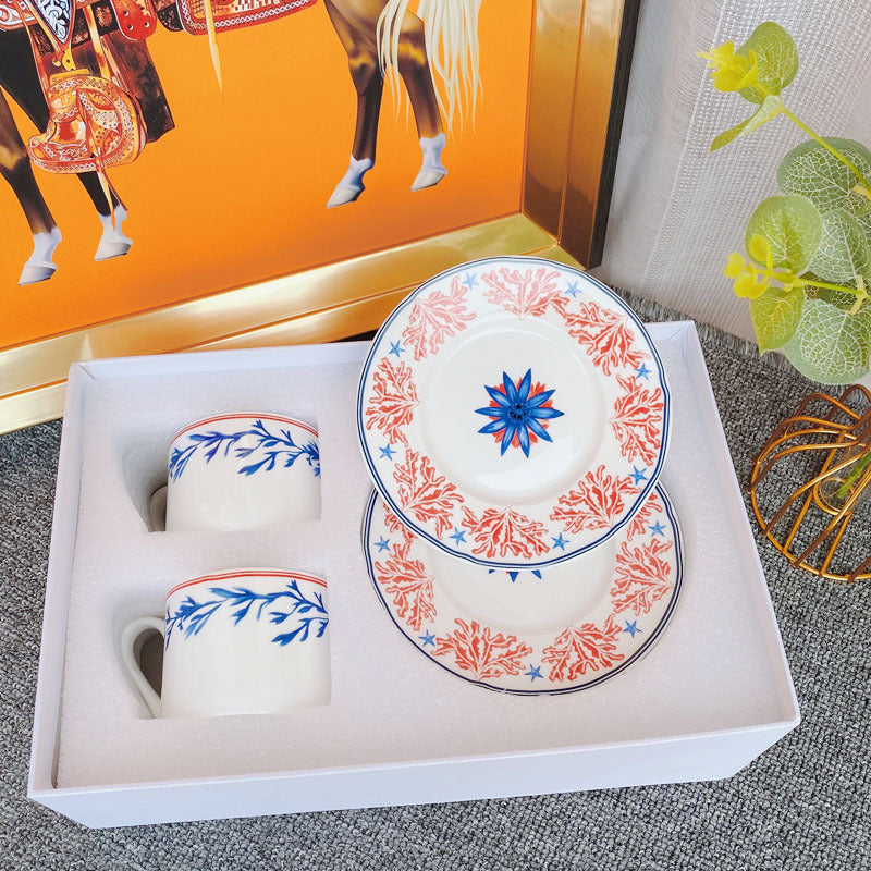 Ceramic Cup Set With Creative Home Coffee