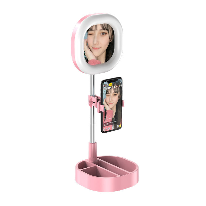 Telescopic folding RGB live fill light