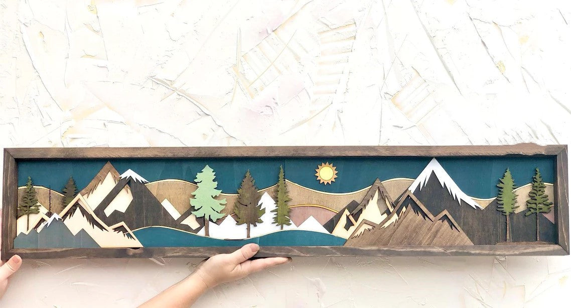 Gable Art Decoration Sunset Moon View Decoration