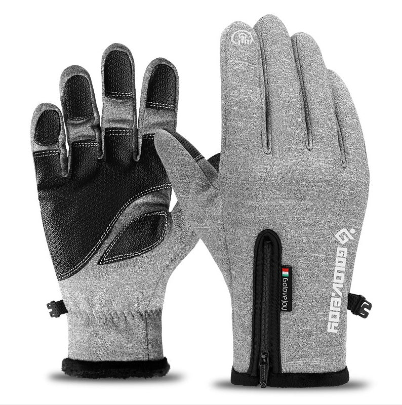 Motorcycle Gloves Moto Gloves Winter Thermal Fleece Lined Winter Water Resistant Touch Screen Non-slip Motorbike Riding Gloves