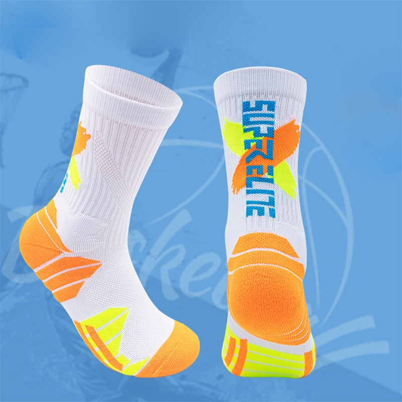9 Pairs Men Compression Running Socks Crew Athletic Hiking Anti Blister Cushioned Anti-odor And Breathable For Running Hiking Cycling