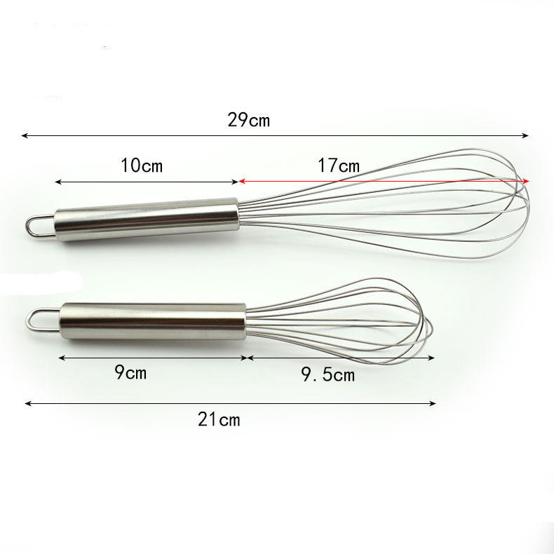 8 Inch Stainless Steel Manual Egg Beater Kitchen Cooking Egg Beater