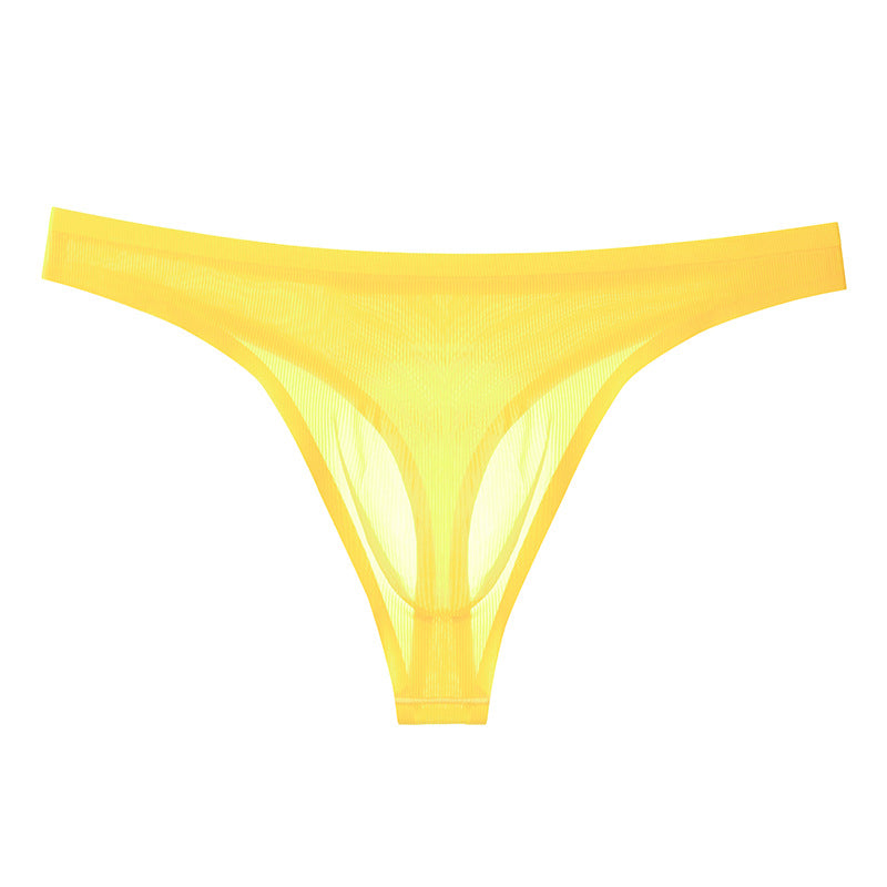 Personality T-back Men's Thin Ice Silk Underwear