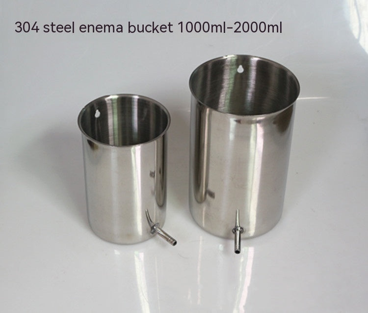 Barrel For Making Cleaning Tube Medical Hanging Stainless Steel Hanging Pot Holder Intestinal Flusher