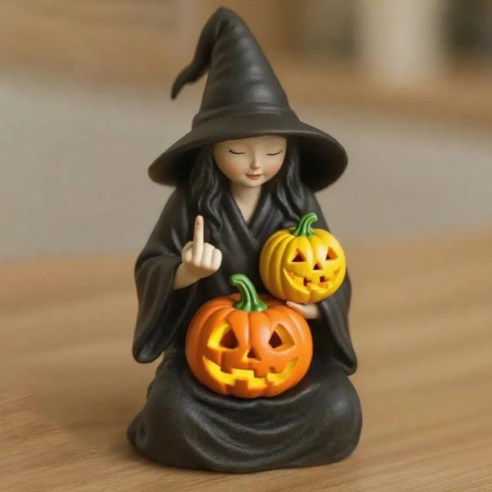 Witch Pumpkin Halloween Decoration Ornaments