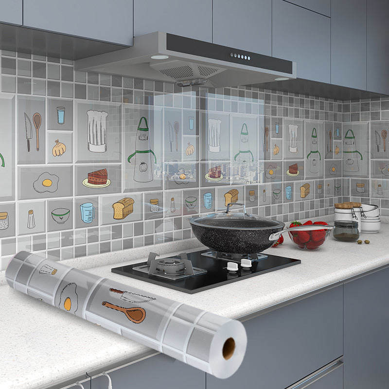 Self-adhesive Thickening Kitchen Waterproof And Oil-proof Stickers