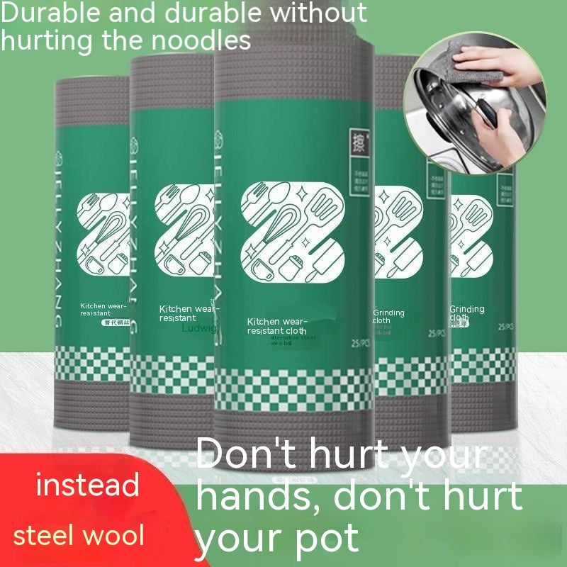 Thickened Kitchen Wear-resistant Rag Rag Lint-free Brush Pot Dishwashing Repeated Use