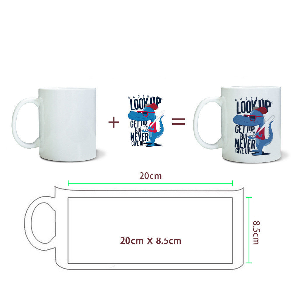 Creative Heat Transfer Coffee Ceramic Mug