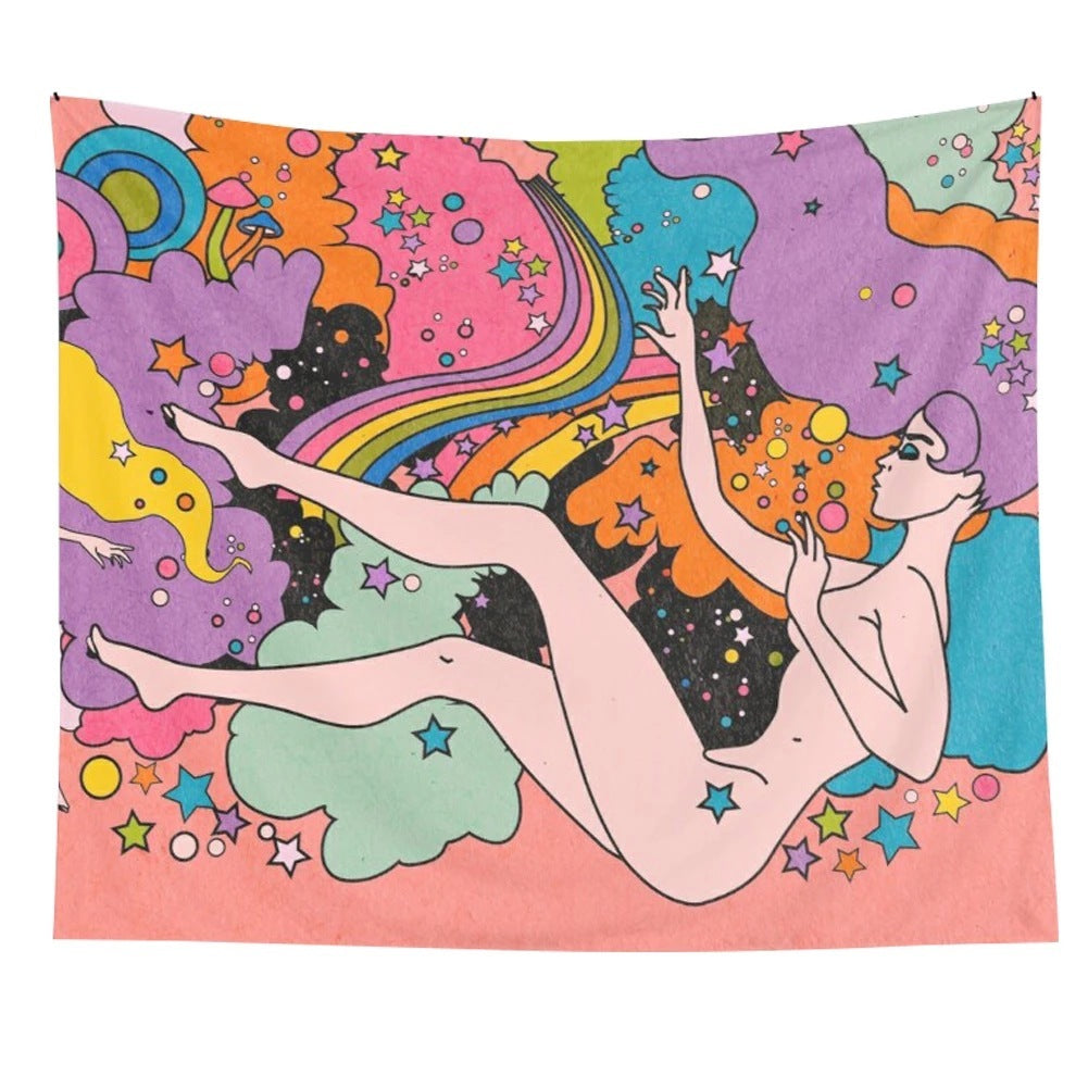 Rainbow Art Decoration Bedroom Wall Decoration Cloth