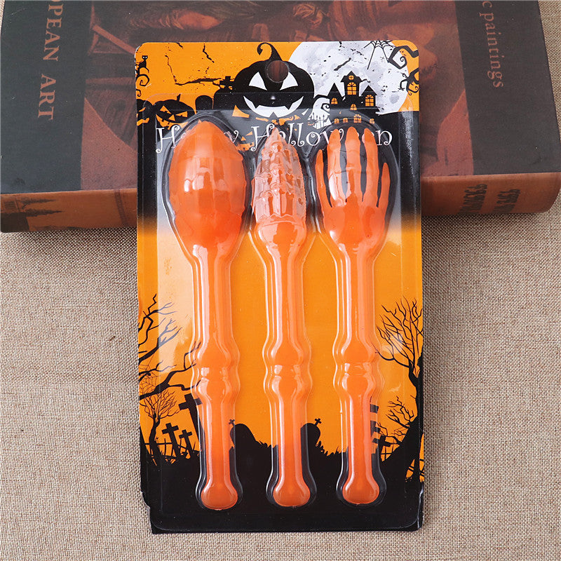 Halloween Decoration Tableware Set Ideas Props