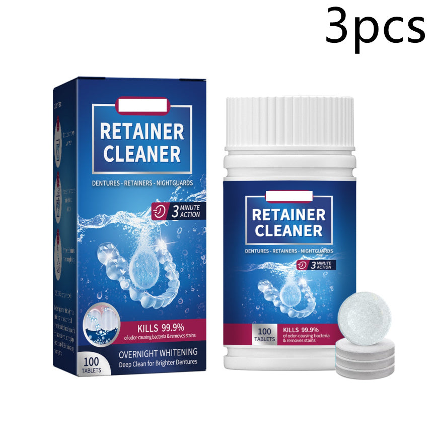 False Tooth Clean Sheet Dazzling White Denture Oral Cleaning