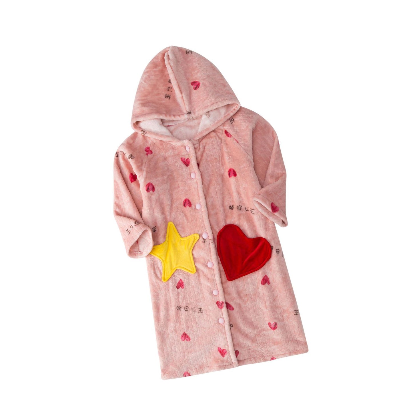 Children's Nightgown Girl Flannel Bathrobe Warm