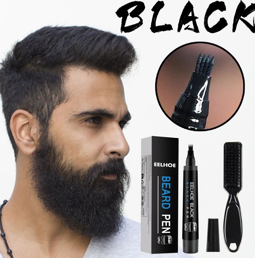 Beard Filling Pen Set, Waterproof, Sweat-proof And Non-fading Beard Pen, Beard Tracing Pen