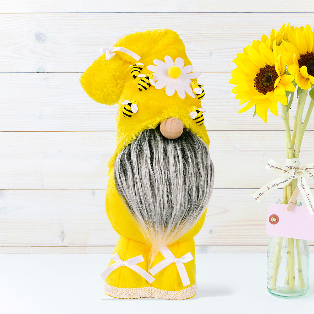 Bee Standing Ornament Doll Faceless Doll Elf Doll Creative Children