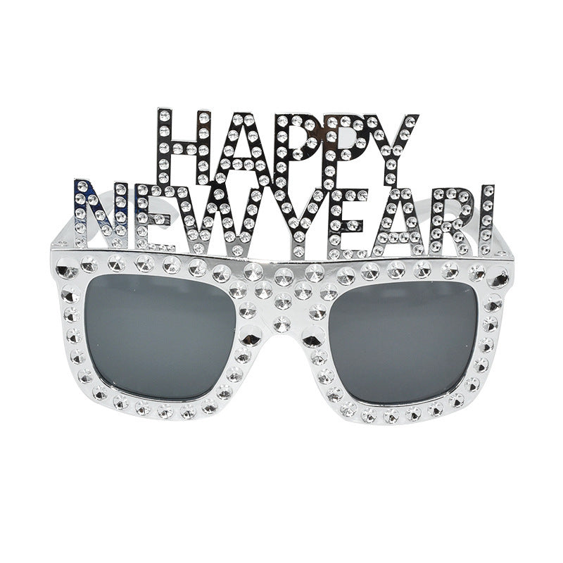 HAPPY NEW YEAR Funny Glasses NEW YEAR Party Glasses