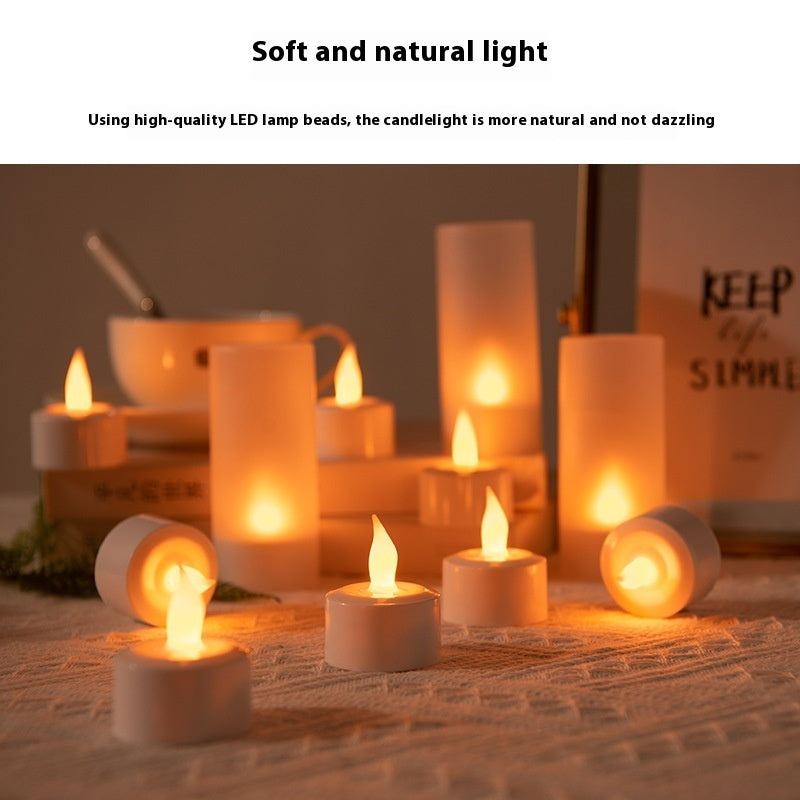 Plastic LED Electronic Candle Decorative Candle Light