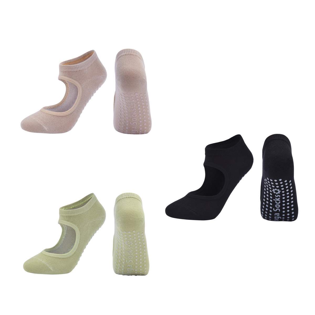 Combed cotton yoga socks