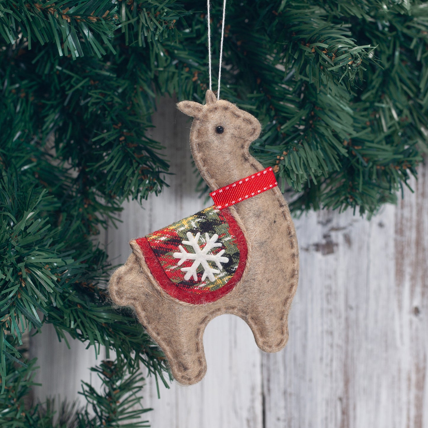 Creative Christmas Tree Alpaca Decoration Pendant Set