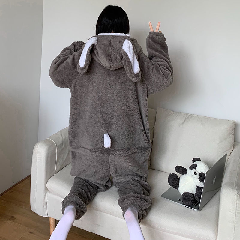 Season Thick Coral Fleece Pajamas Women