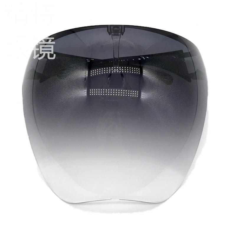 Face Screen Anti-droplet Anti-fog Windproof Eye Protection Dustproof Lampblack Mask Transparent Full Face Head Cover