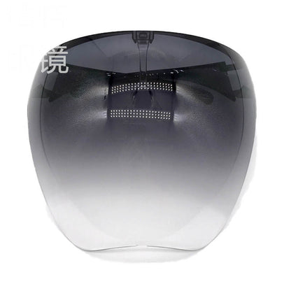 Face Screen Anti-droplet Anti-fog Windproof Eye Protection Dustproof Lampblack Mask Transparent Full Face Head Cover