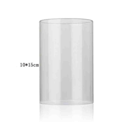 Transparent Bottomless Glass Candle Holder