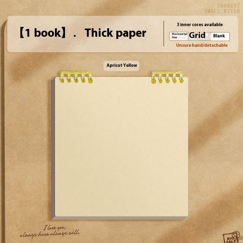 Simple Flip Up Detachable Chip Notebook