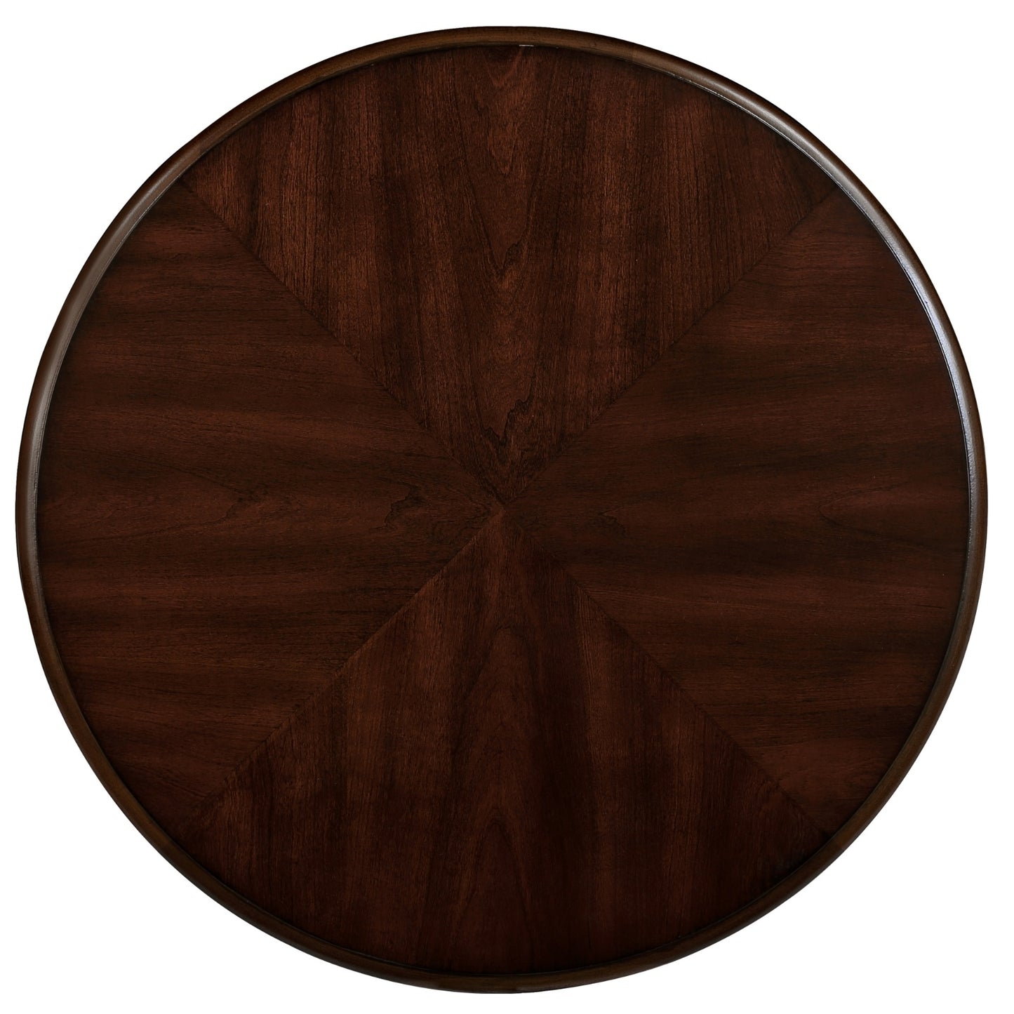 22'' Retro Round End Table,Solid Wood Sofa Side Table With Shelf,Living Room Corner Table Easy Assem