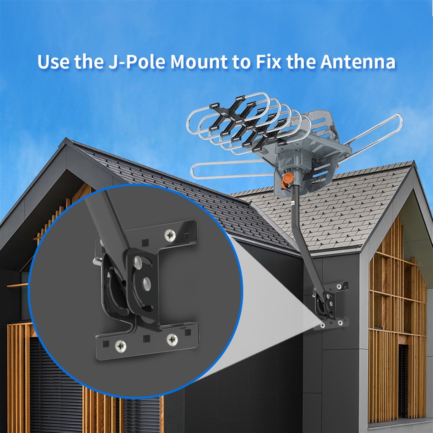 Outdoor Antenna, Without Bracket, 360 Degree Rotation Of US Spec