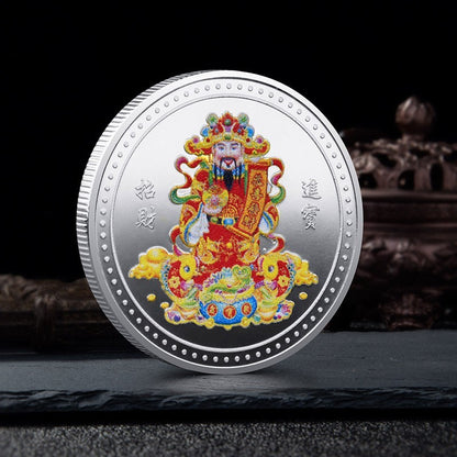 God Of Wealth Gold Coin New Year Commemorative Medal Rich