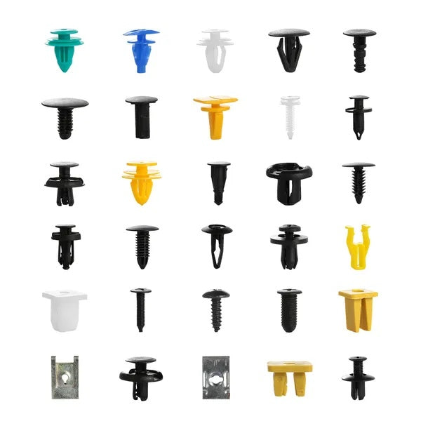 500Packs Bumper Fastener Rivets 30 Kinds Bumper Push
