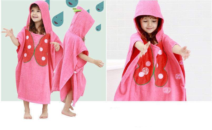 Children's Cartoon Cotton Bathrobe Frog