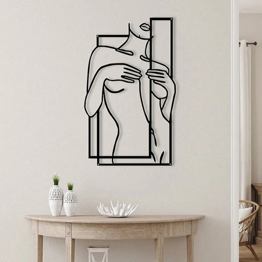 Girly Body Line Silhouette Wall Decoration